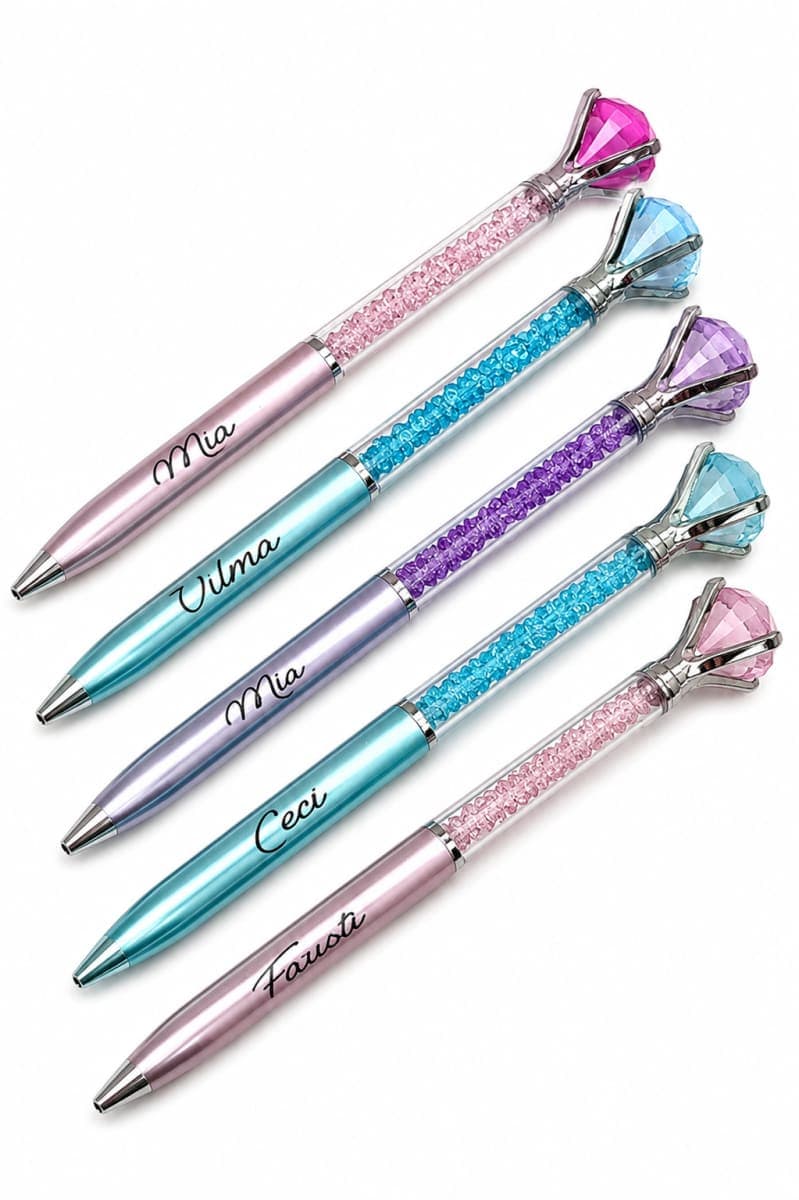 Lapicera de Brillos con Diamante Personalizada - producto personalizado y sublimado (imagen 1)