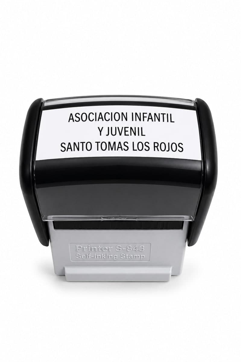 Sello Automático Personalizado de Tres Líneas