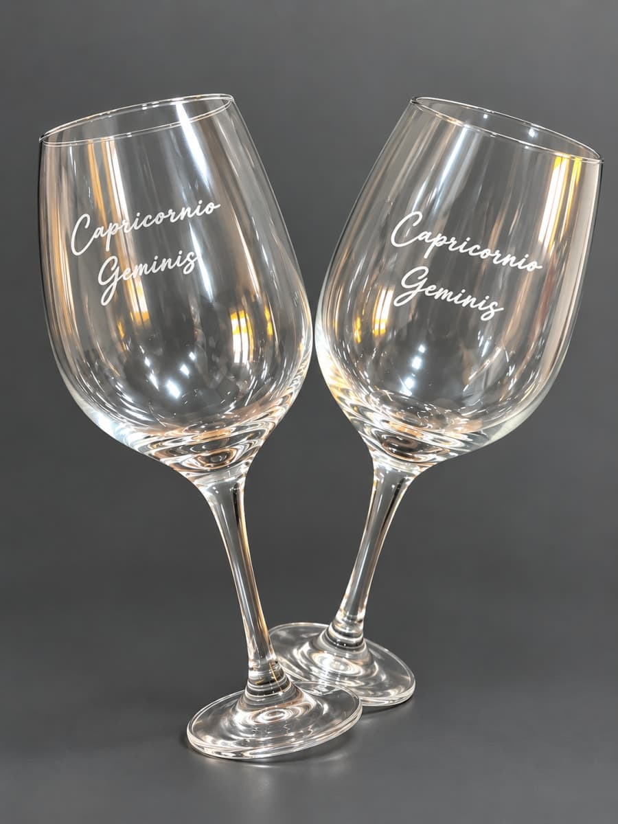 Copa de vidrio personalizada de 490 ml