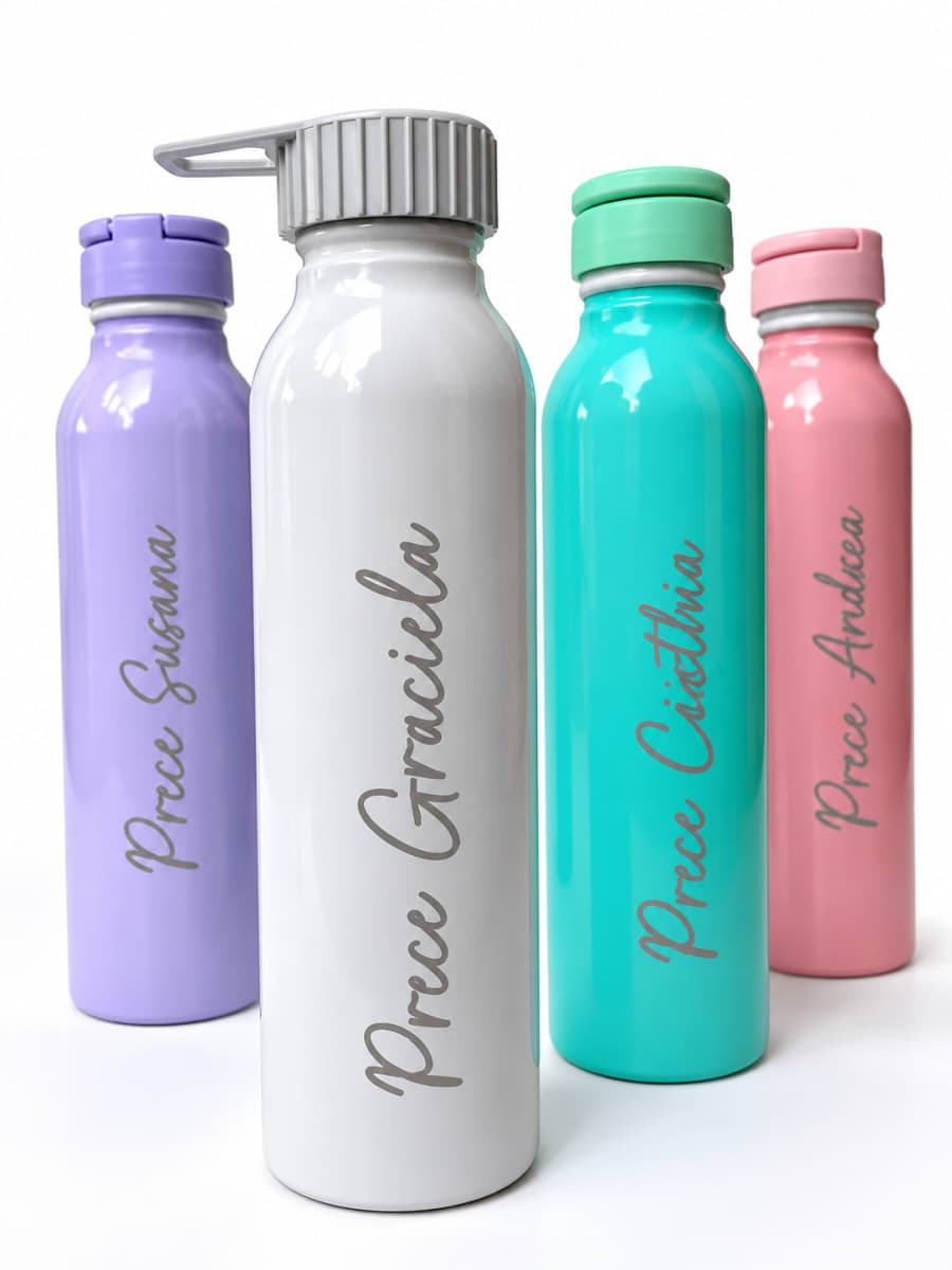 Botella deportiva de aluminio personalizada de 500 ml