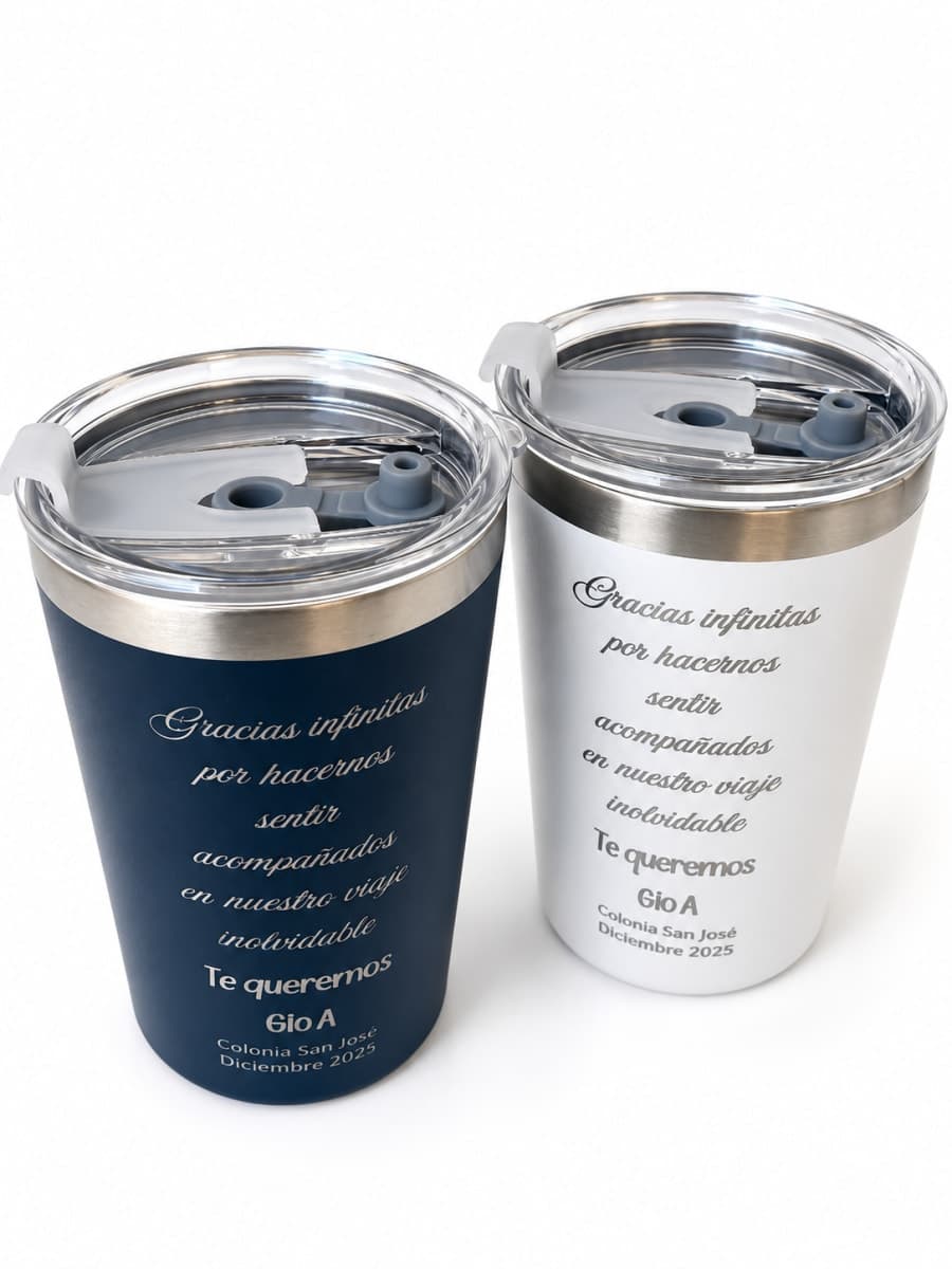 Vaso térmico de acero de doble capa personalizado de 350 ml